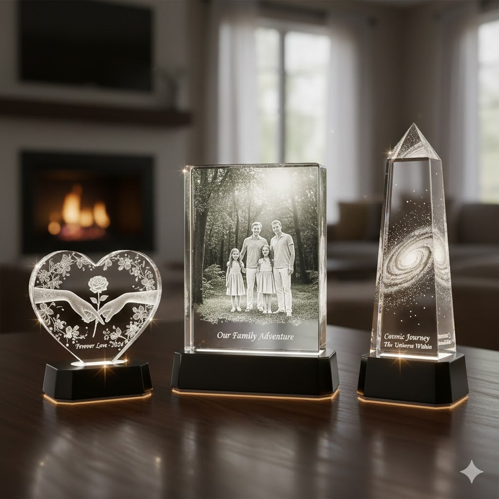 3D Crystal Photo Gift Iceberg with Inner Engraved Photo 60X100mm