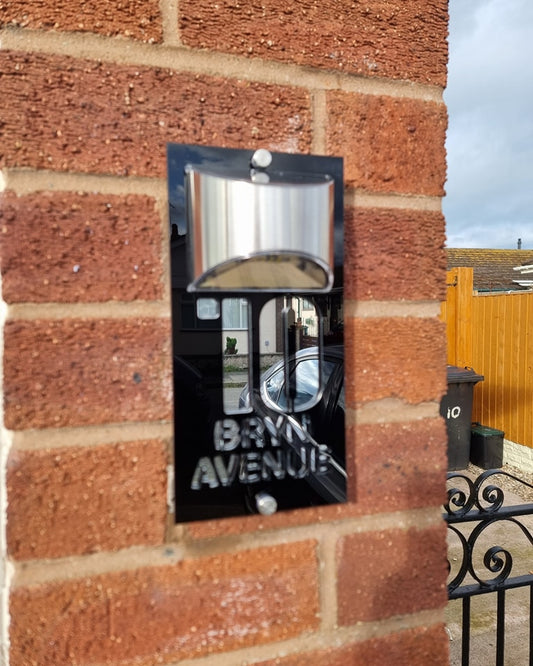 Laser cut Acrylic House Sign with solar light
