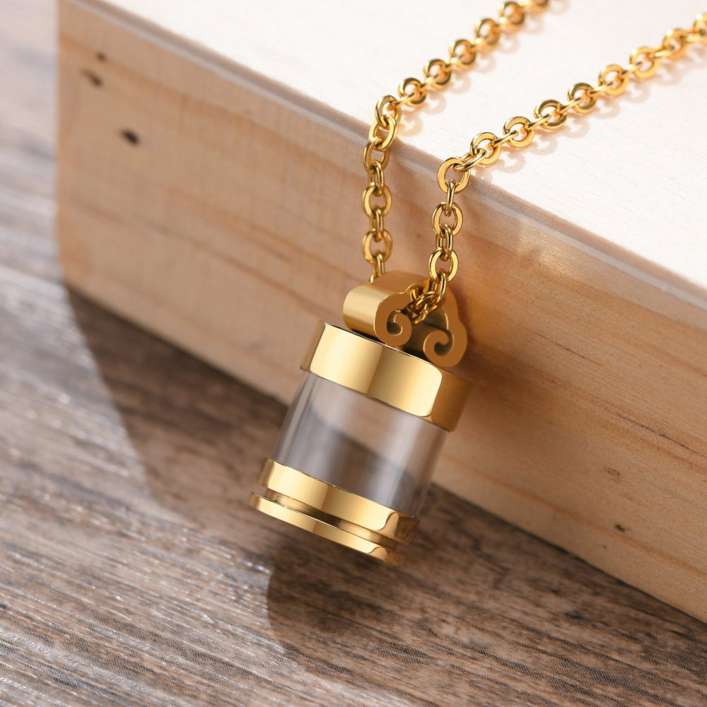 Stainless Steel Ashes Pendant & Chain