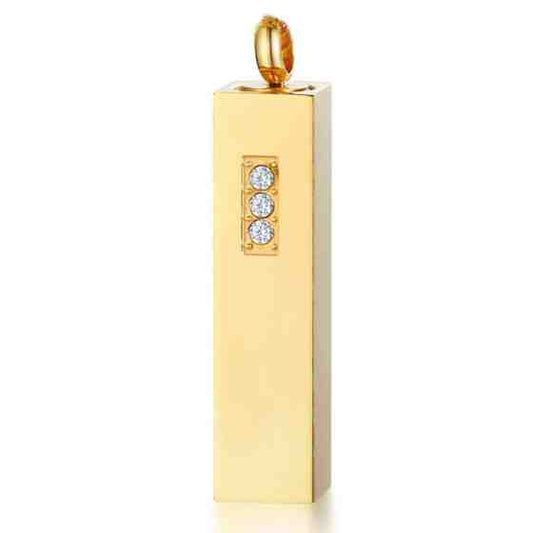 Stainless Steel Gold Ashes Pendant with chain