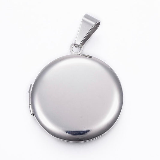 Stainless Steel Photo insert Pendant & Chain