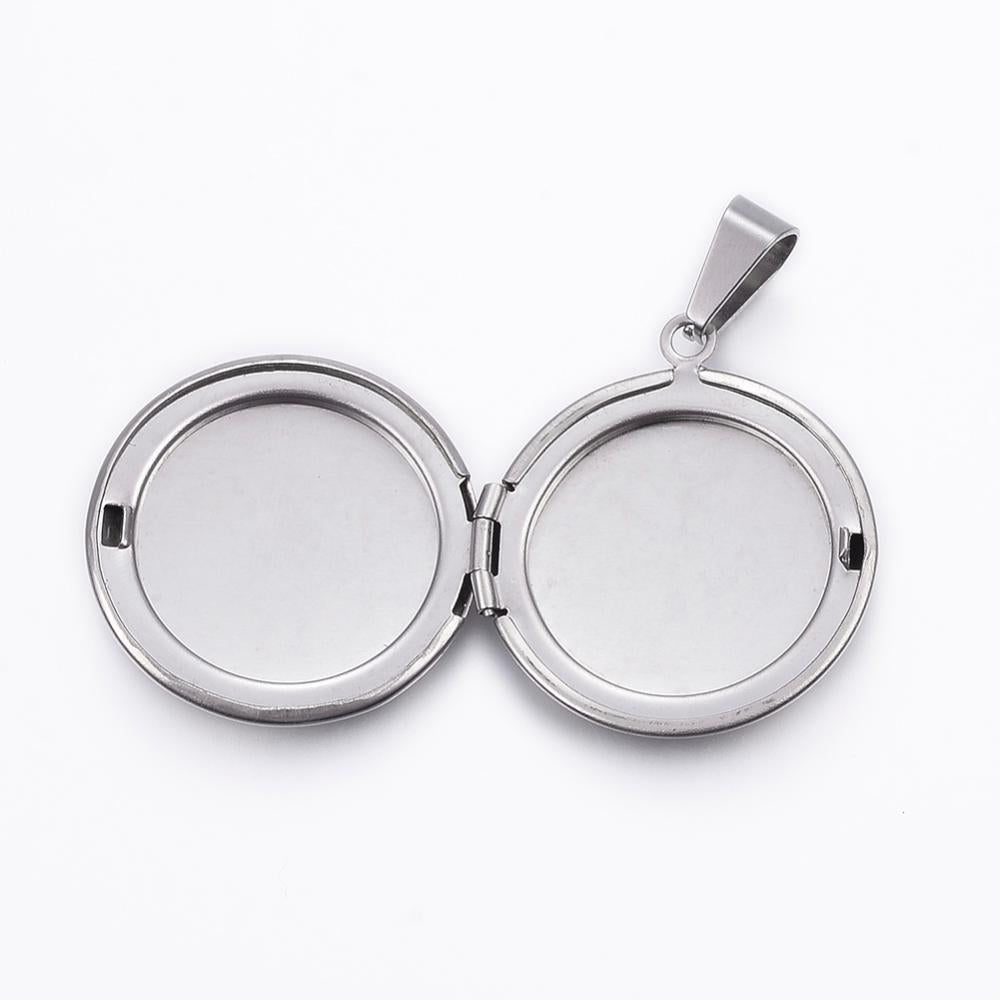 Stainless Steel Photo insert Pendant & Chain