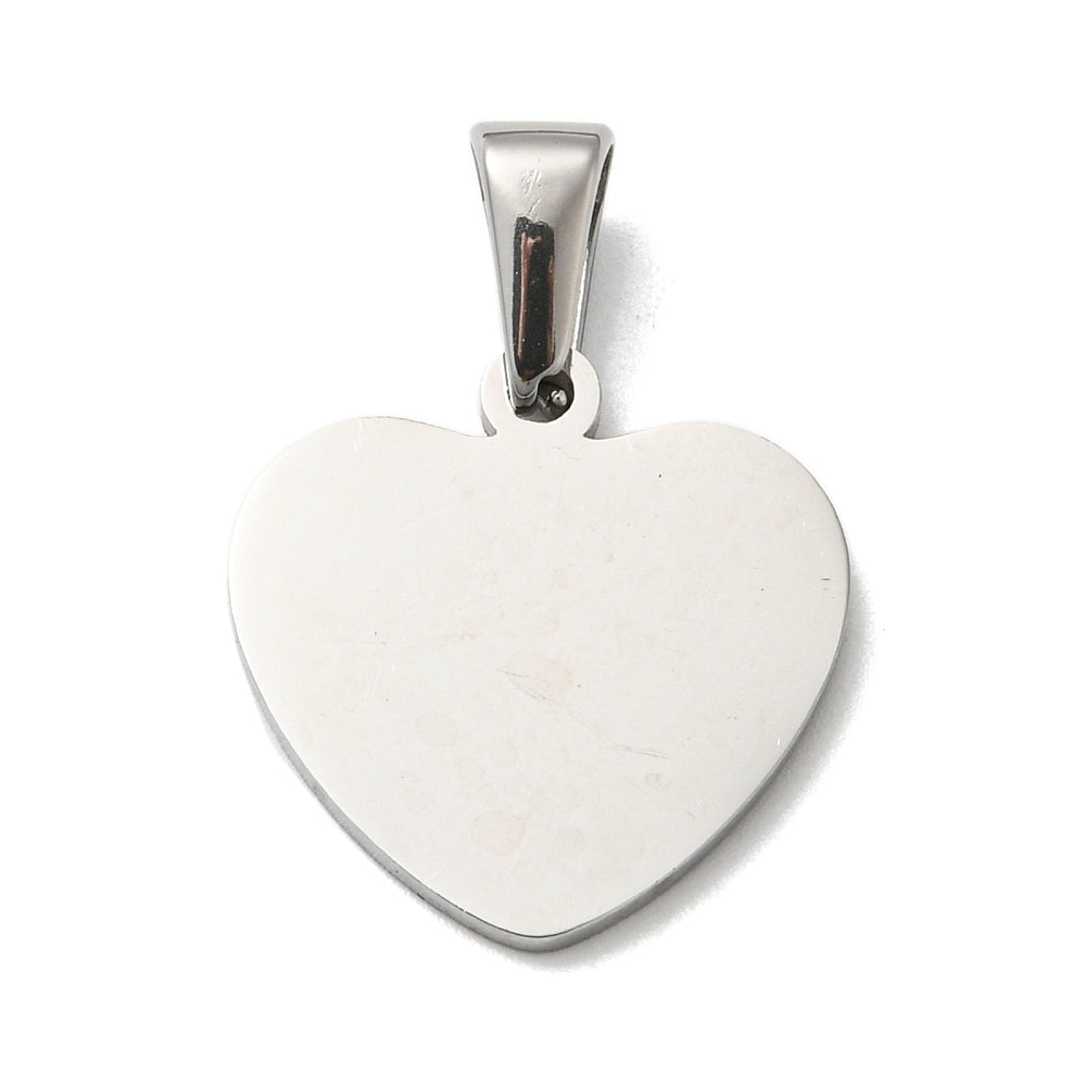 Stainless Steel Heart Pendant & Chain