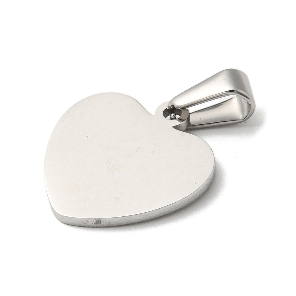 Stainless Steel Heart Pendant & Chain