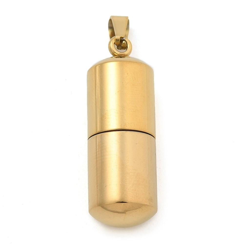 Stainless Steel Barrel Ashes Pendant