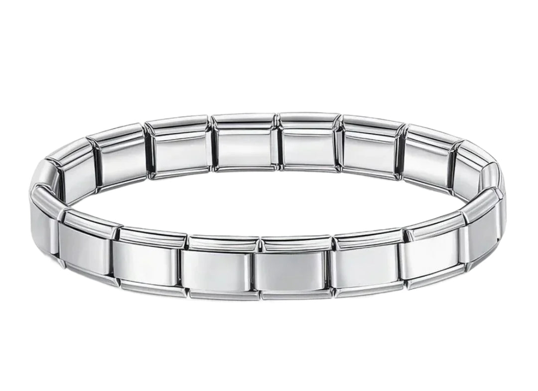 Stainless Steel Italian Charm Bracelet