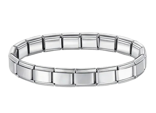 Stainless Steel Italian Charm Bracelet