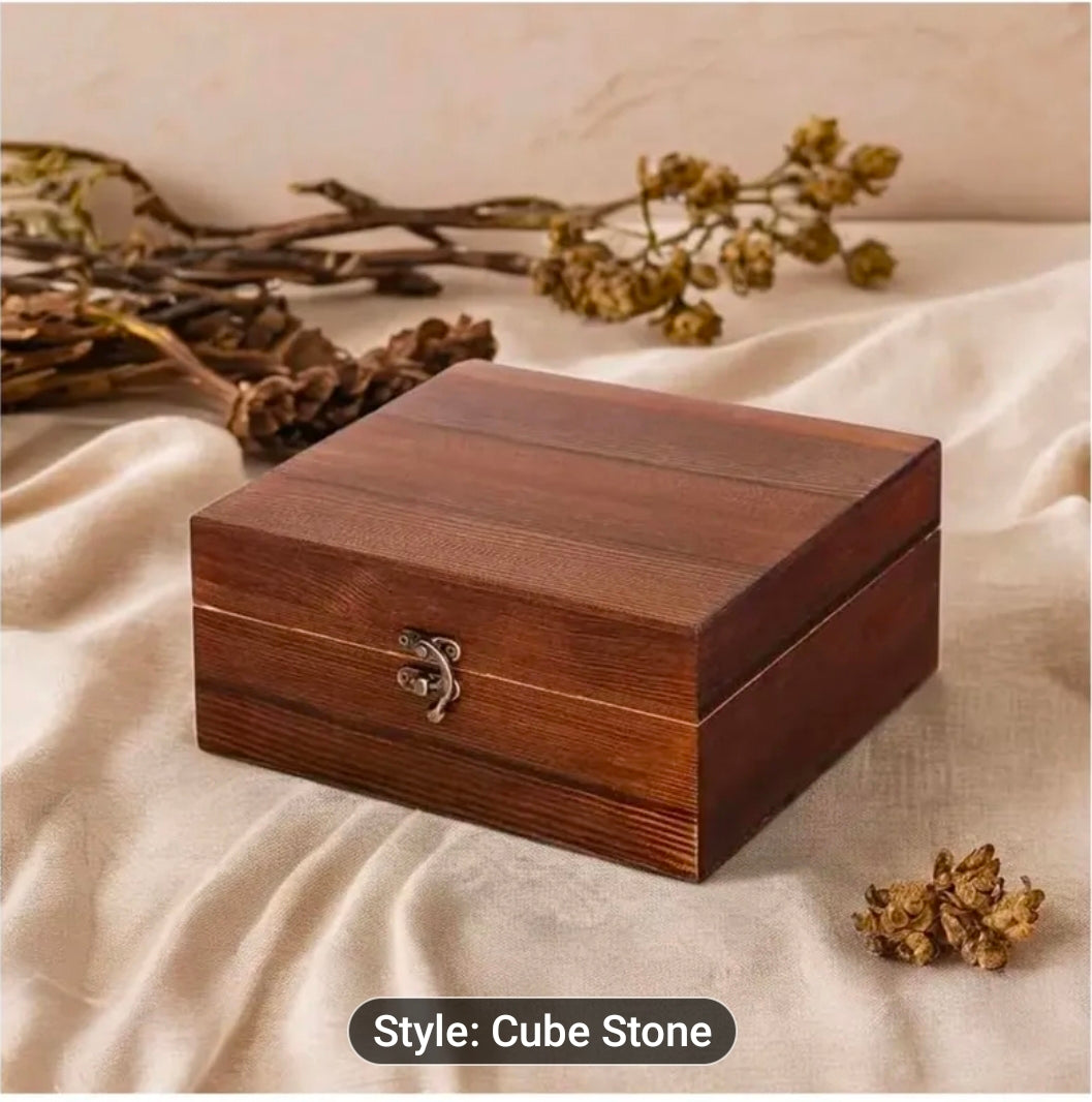 Glass Decanter set with wooden gift box