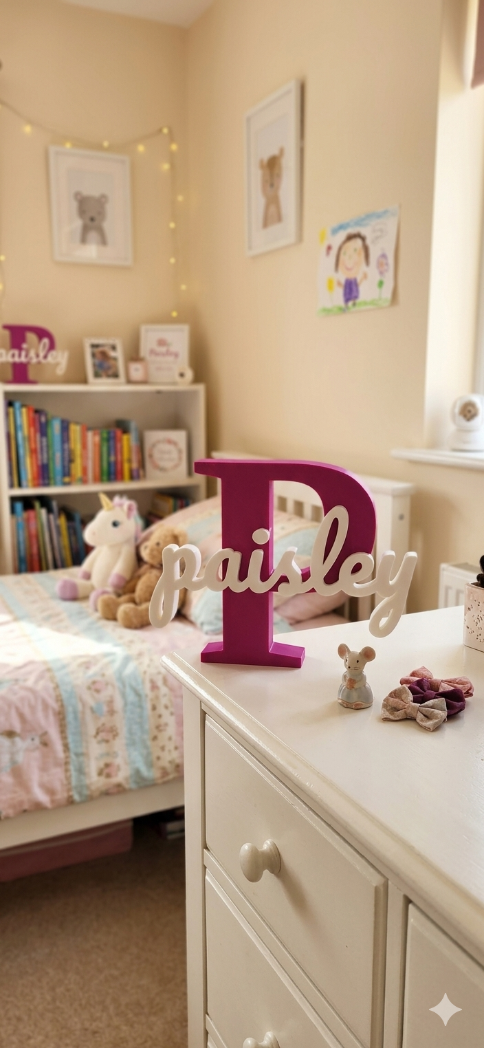 Room Buddy, personalised name sign
