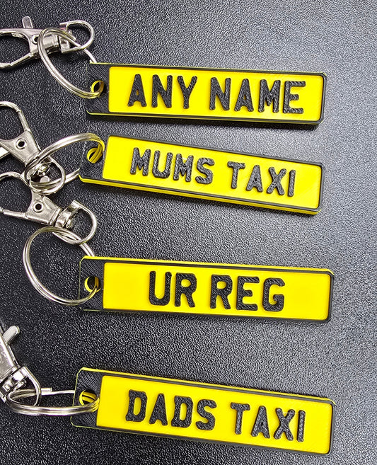 Personalised Number Plate Keyring | Custom UK Keychain | MrTees North Wales