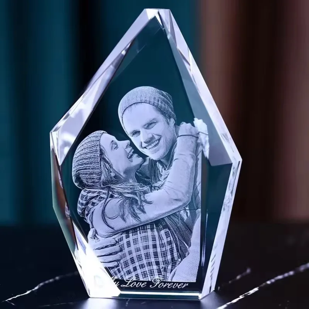 3D Crystal Photo Gift Iceberg with Inner Engraved Photo 60X100mm
