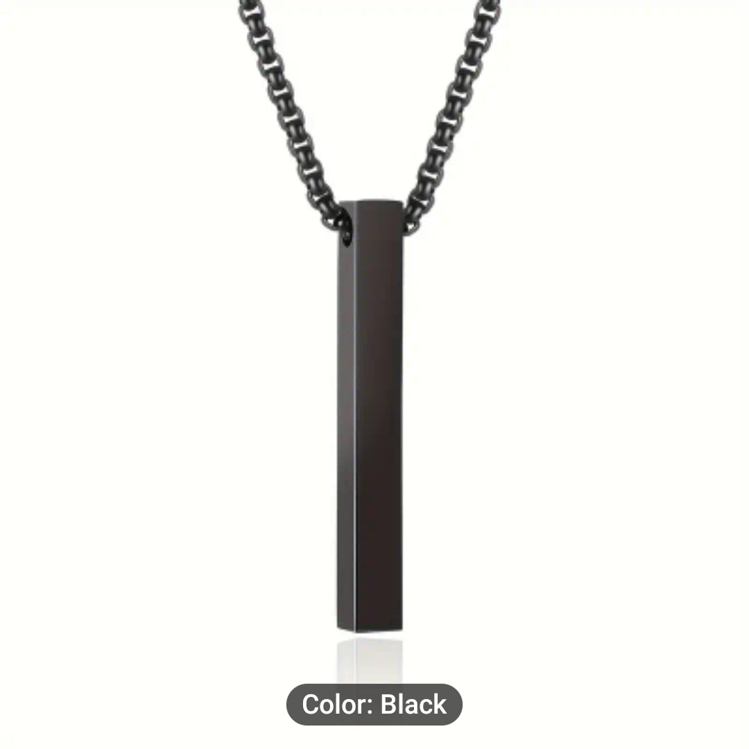 Stainless Steel Bar Pendant