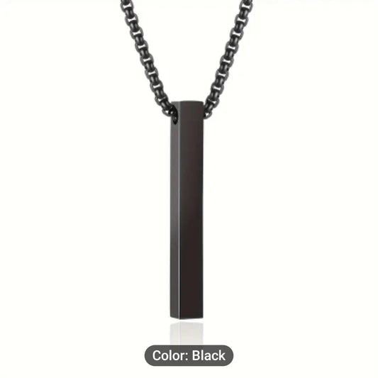 Stainless Steel Bar Pendant