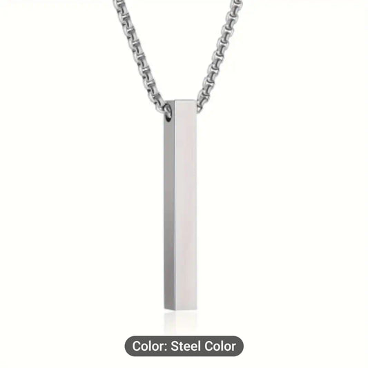 Stainless Steel Bar Pendant