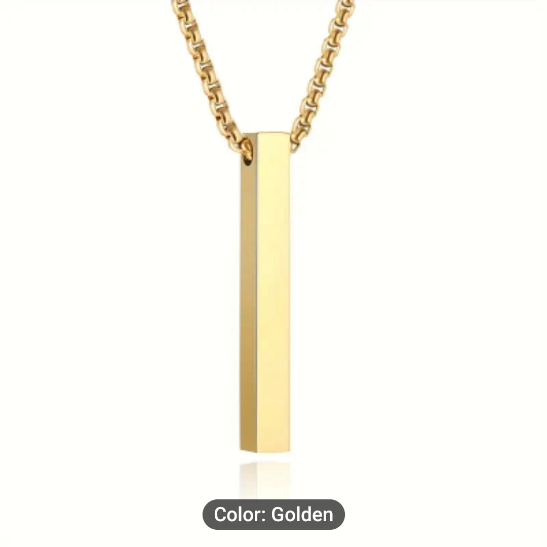Stainless Steel Bar Pendant